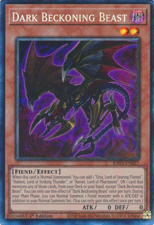 Dark Beckoning Beast (PCR) (RA03-EN027) (RA03)