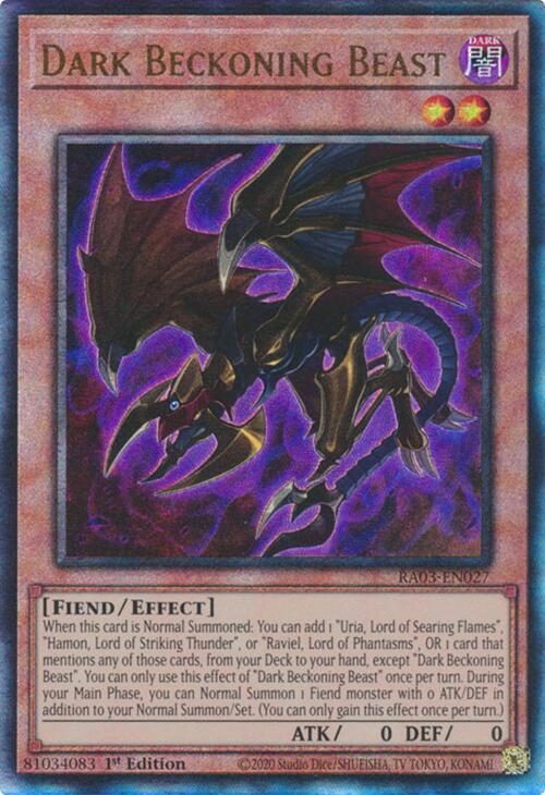 Dark Beckoning Beast (PUR) (RA03-EN027) (RA03)
