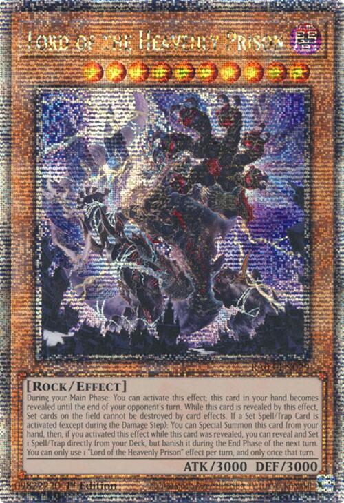 Lord of the Heavenly Prison (Quarter Century Secret Rare) (RA03-EN029) (RA03)