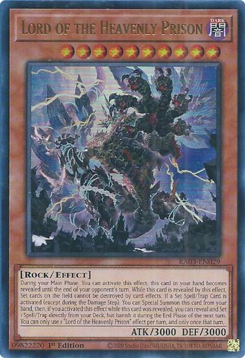 Lord of the Heavenly Prison (UR) (RA03-EN029) (RA03)