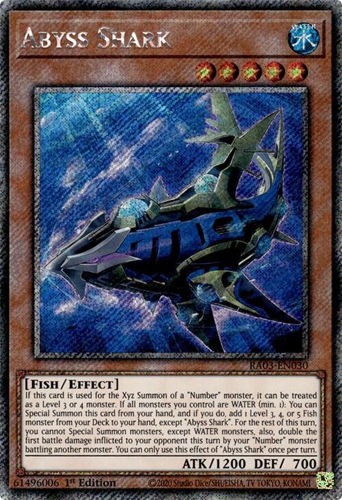 Abyss Shark (Platinum Secret Rare) (RA03-EN030) (RA03)