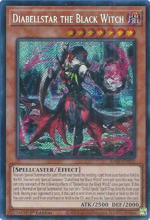 Diabellstar the Black Witch (Secret Rare) (RA03-EN032) (RA03)