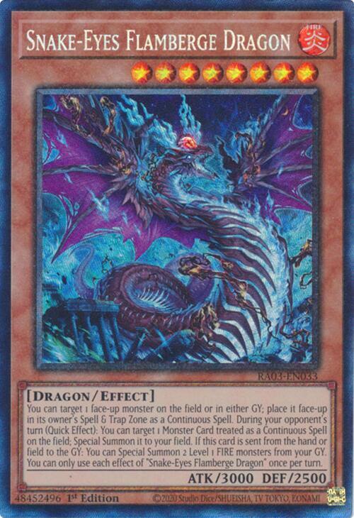 Snake-Eyes Flamberge Dragon (PCR) (RA03-EN033) (RA03)