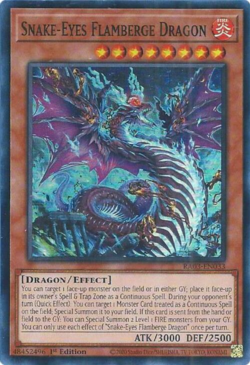 Snake-Eyes Flamberge Dragon (RA03-EN033) (RA03)