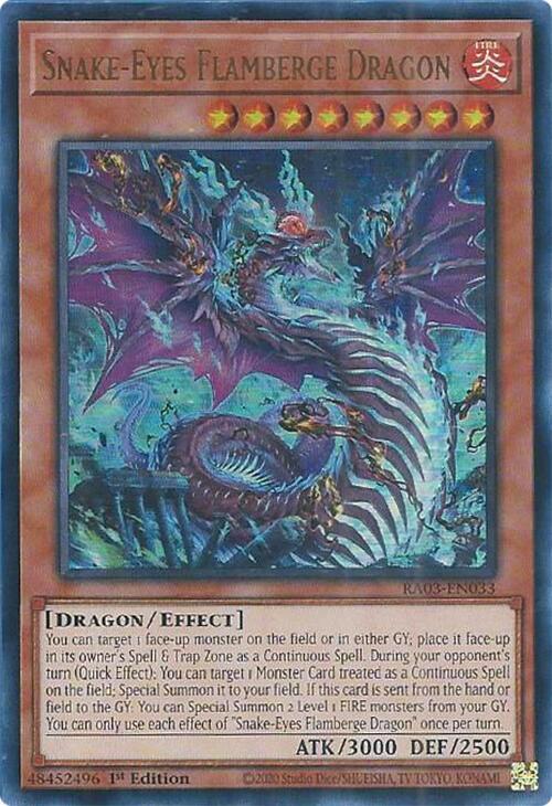 Snake-Eyes Flamberge Dragon (UR) (RA03-EN033) (RA03)