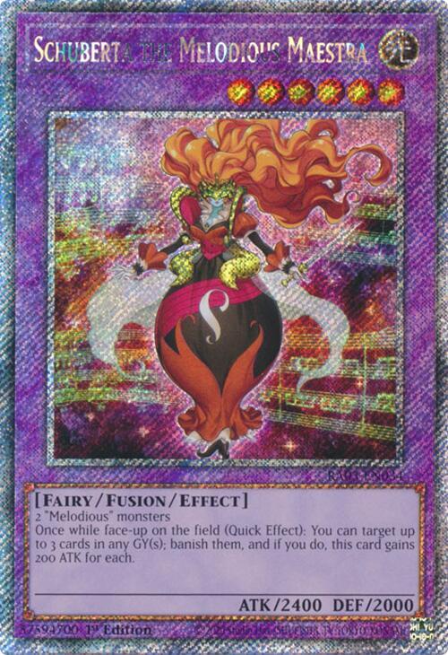 Schuberta the Melodious Maestra (Platinum Secret Rare) (RA03-EN034) (RA03)