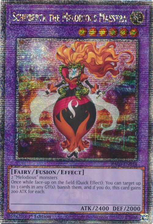 Schuberta the Melodious Maestra (Quarter Century Secret Rare) (RA03-EN034) (RA03)