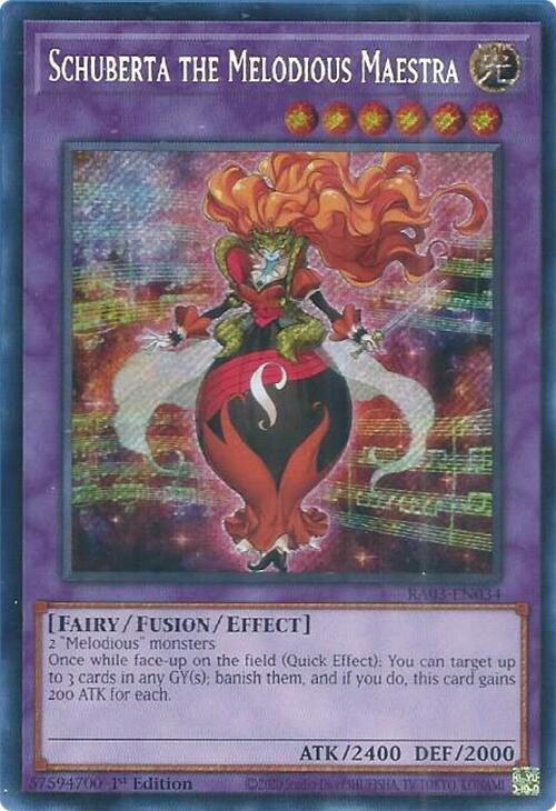 Schuberta the Melodious Maestra (Secret Rare) (RA03-EN034) (RA03)