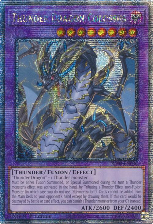 Thunder Dragon Colossus (Quarter Century Secret Rare) (RA03-EN036) (RA03)