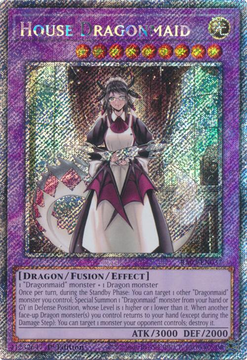 House Dragonmaid (Platinum Secret Rare) (RA03-EN037) (RA03)