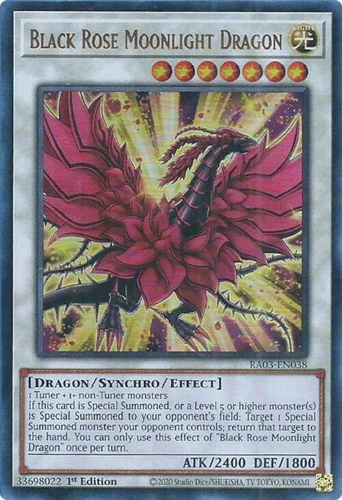 Black Rose Moonlight Dragon (UR) (RA03-EN038) (RA03)
