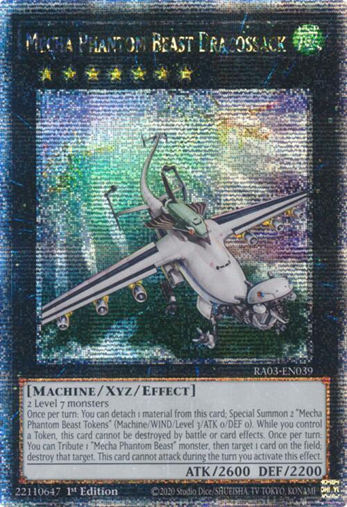 Mecha Phantom Beast Dracossack (Quarter Century Secret Rare) (RA03-EN039) (RA03)