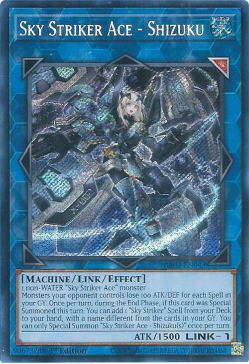 Sky Striker Ace - Shizuku (Secret Rare) (RA03-EN043) (RA03)