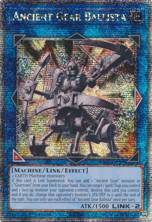 Ancient Gear Ballista (Quarter Century Secret Rare) (RA03-EN046) (RA03)