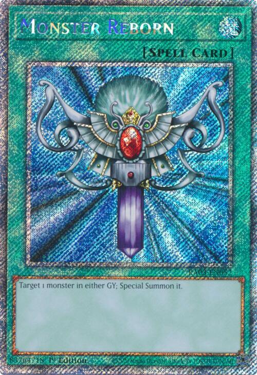 Monster Reborn (Platinum Secret Rare) (RA03-EN052) (RA03)
