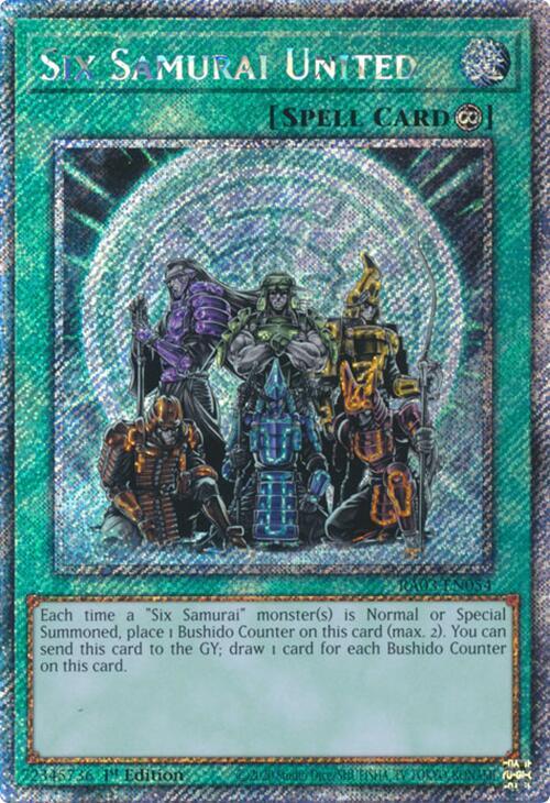 Six Samurai United (Platinum Secret Rare) (RA03-EN054) (RA03)