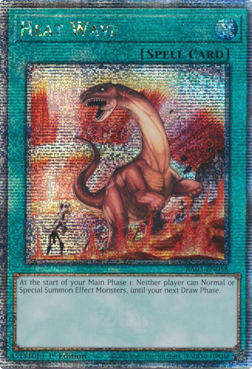 Heat Wave (Quarter Century Secret Rare) (RA03-EN058) (RA03)