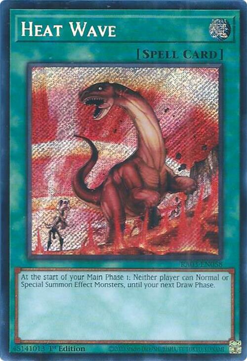 Heat Wave (Secret Rare) (RA03-EN058) (RA03)