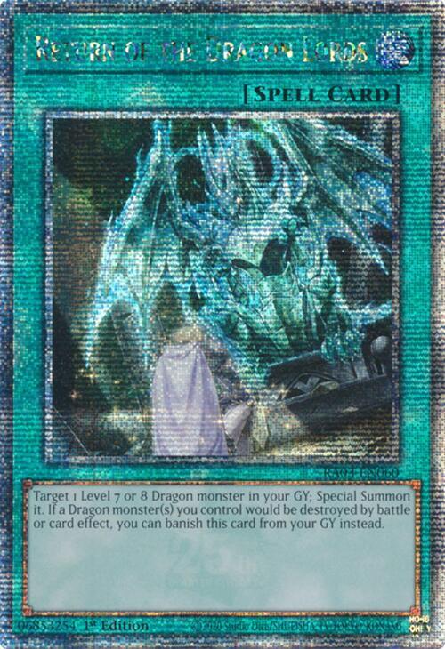 Return of the Dragon Lords (Quarter Century Secret Rare) (RA03-EN060) (RA03)