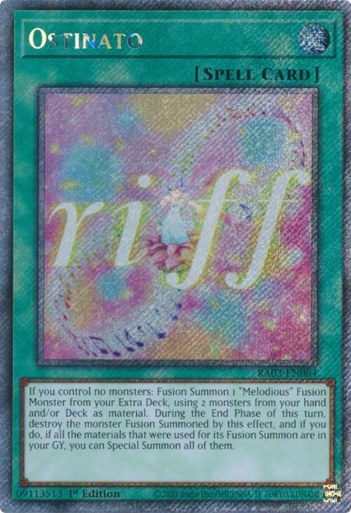 Ostinato (Platinum Secret Rare) (RA03-EN064) (RA03)