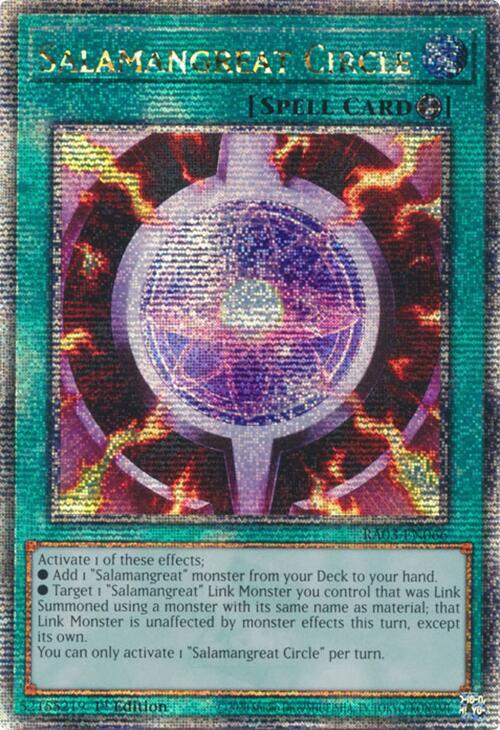 Salamangreat Circle (Quarter Century Secret Rare) (RA03-EN066) (RA03)