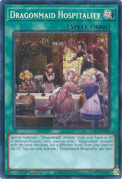 Dragonmaid Hospitality (Secret Rare) (RA03-EN068) (RA03)