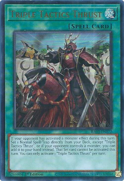 Triple Tactics Thrust (UR) (RA03-EN072) (RA03)