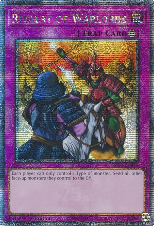 Rivalry of Warlords (Quarter Century Secret Rare) (RA03-EN075) (RA03)