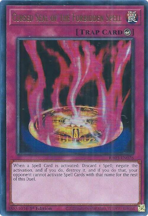 Cursed Seal of the Forbidden Spell (UR) (RA03-EN076) (RA03)
