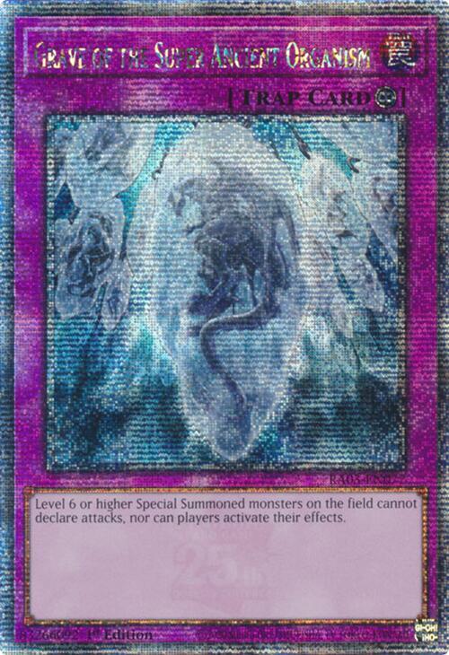 Grave of the Super Ancient Organism (Quarter Century Secret Rare) (RA03-EN077) (RA03)