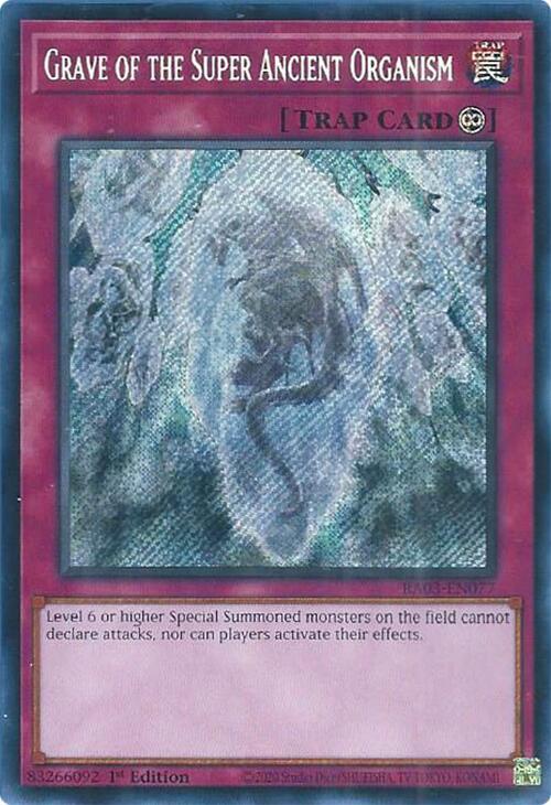 Grave of the Super Ancient Organism (Secret Rare) (RA03-EN077) (RA03)