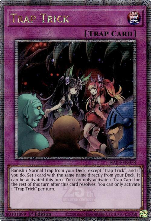 Trap Trick (Quarter Century Secret Rare) (RA03-EN078) (RA03)