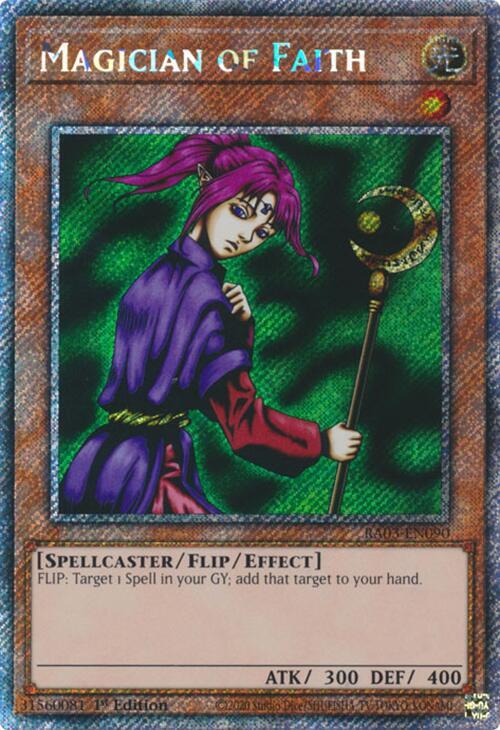 Magician of Faith (Platinum Secret Rare) (RA03-EN090) (RA03)