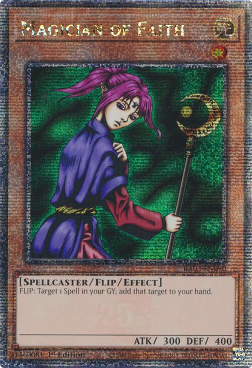 Magician of Faith (Quarter Century Secret Rare) (RA03-EN090) (RA03)