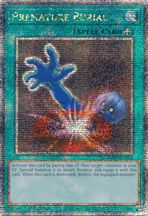 Premature Burial (Quarter Century Secret Rare) (RA03-EN103) (RA03)