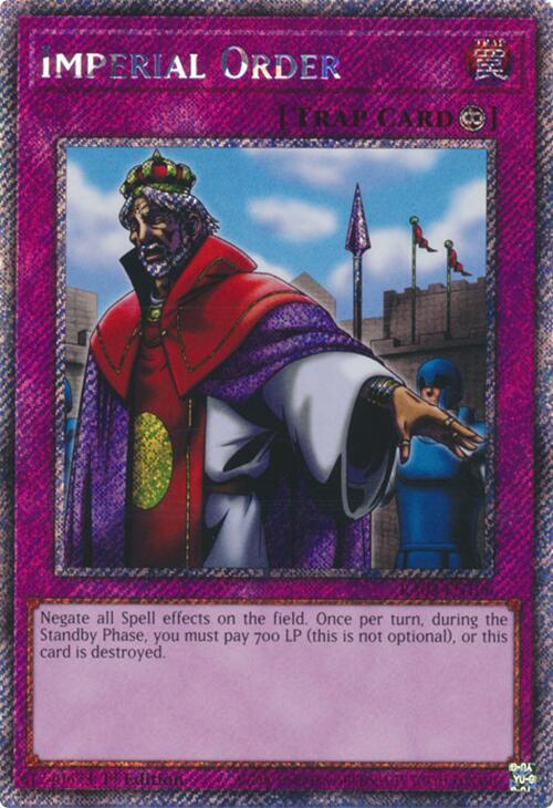 Imperial Order (Platinum Secret Rare) (RA03-EN106) (RA03)