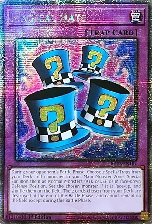 Magical Hats (Quarter Century Secret Rare) (RA03-EN107) (RA03)