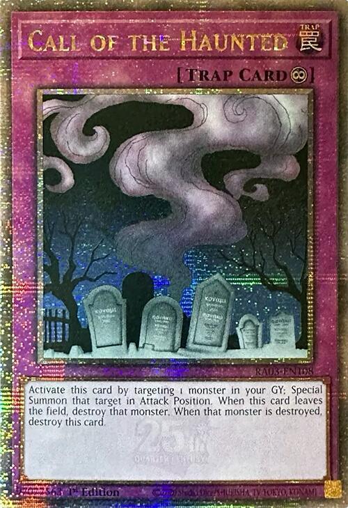 Call of the Haunted (Quarter Century Secret Rare) (RA03-EN108) (RA03)