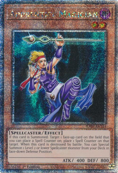 Apprentice Magician (Quarter Century Secret Rare) (RA03-EN124) (RA03)