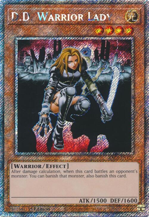 D.D. Warrior Lady (Platinum Secret Rare) (RA03-EN129) (RA03)