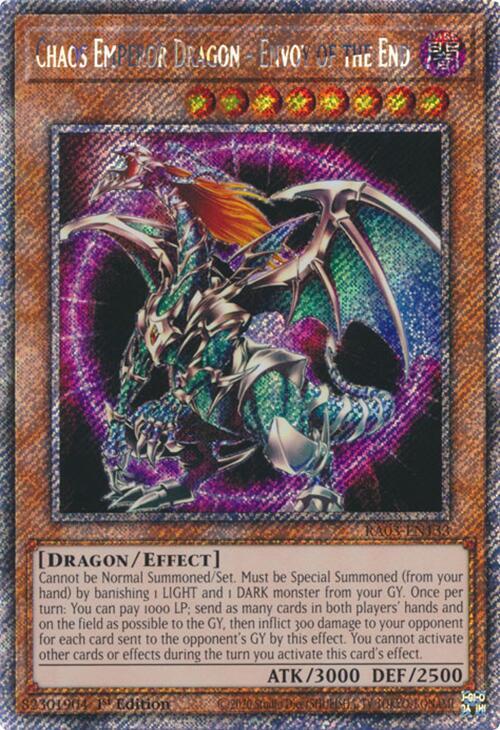 Chaos Emperor Dragon - Envoy of the End (Platinum Secret Rare) (RA03-EN133) (RA03)