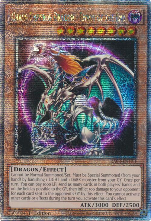 Chaos Emperor Dragon - Envoy of the End (Quarter Century Secret Rare) (RA03-EN133) (RA03)