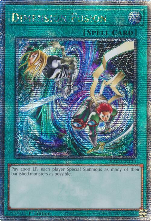 Dimension Fusion (Quarter Century Secret Rare) (RA03-EN136) (RA03)