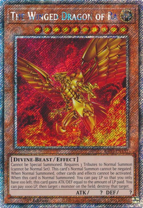 The Winged Dragon of Ra (Platinum Secret Rare) (RA03-EN137) (RA03)