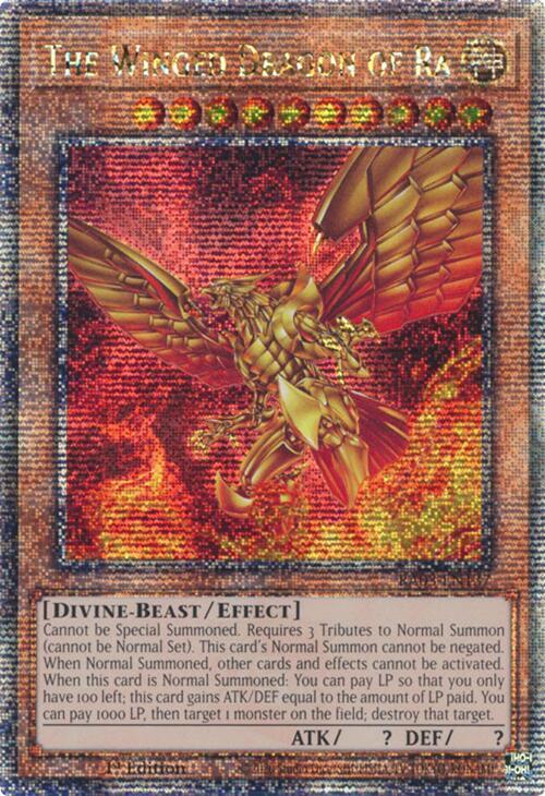 The Winged Dragon of Ra (Quarter Century Secret Rare) (RA03-EN137) (RA03)