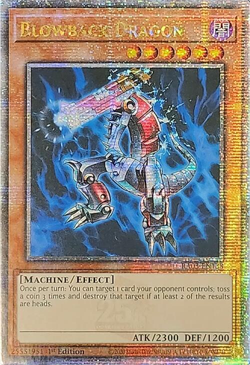 Blowback Dragon (Quarter Century Secret Rare) (RA03-EN138) (RA03)