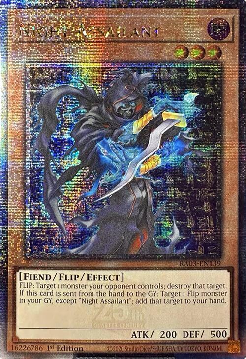Night Assailant (Quarter Century Secret Rare) (RA03-EN139) (RA03)