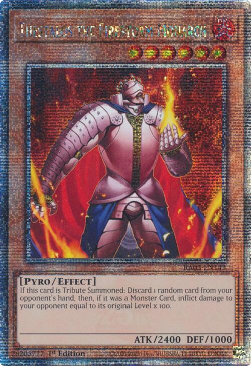 Thestalos the Firestorm Monarch (Quarter Century Secret Rare) (RA03-EN143) (RA03)
