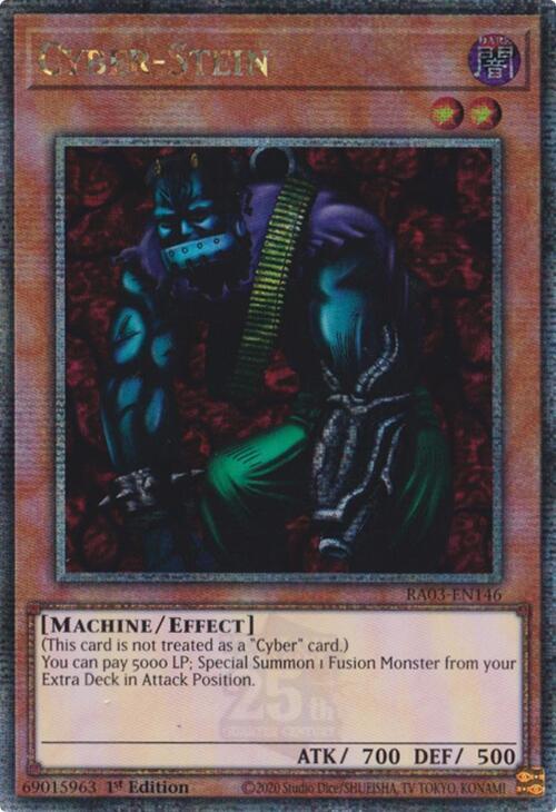Cyber-Stein (Quarter Century Secret Rare) (RA03-EN146) (RA03)