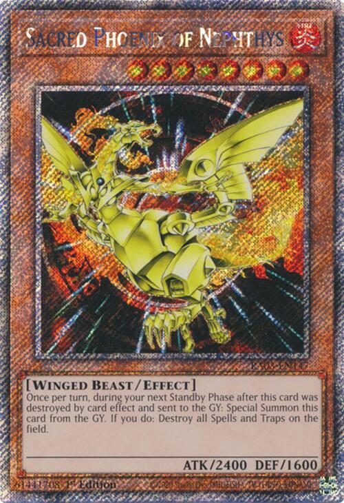 Sacred Phoenix of Nephthys (Platinum Secret Rare) (RA03-EN147) (RA03)
